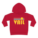 Vail, Colorado Toddler Hoodie - Retro Sunrise Unisex Vail Toddler Sweatshirt-4