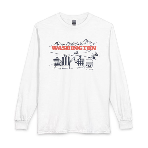 Washington Après-ski Long Sleeve Shirt - Mountain Retro Skiing