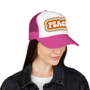 Retro Peace Trucker Hat Boho-16