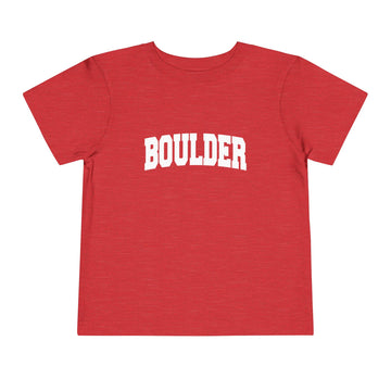 Buy heather-red Boulder, Colorado Toddler Graphic Tee - Kids Boulder Vacation T-Shirt