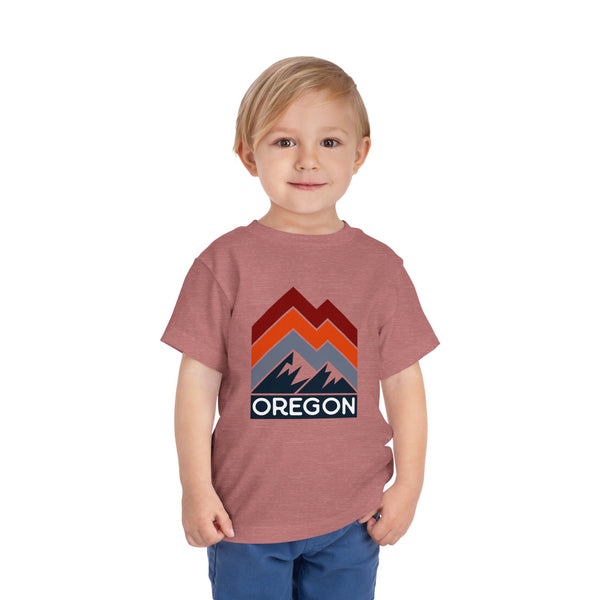 Oregon Toddler T-Shirt - Retro Palm Tree Unisex Toddler Oregon Shirt