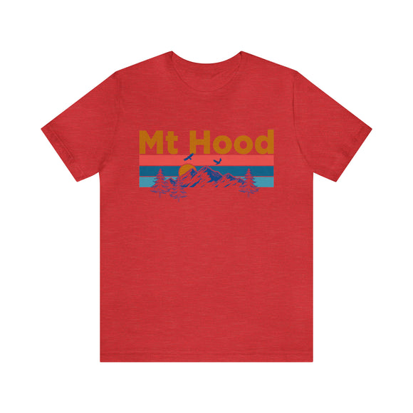 Mt Hood, Oregon Shirt - Mountain Sunset Unisex Mt Hood T-Shirt