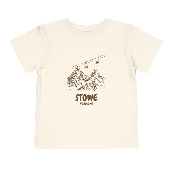Stowe, Vermont Toddler T-Shirt — Vintage Gondola Ski Mountain Tee