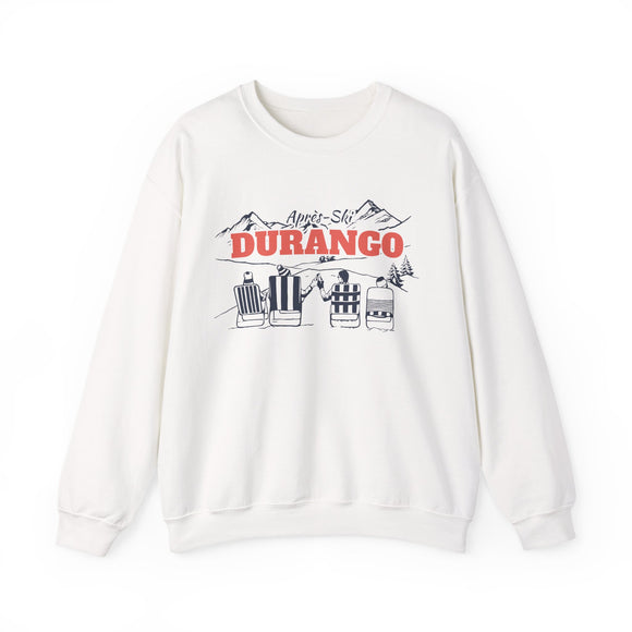 Durango, Colorado Sweatshirt Après-Ski Crewneck - Mountain Ski Lodge Design
