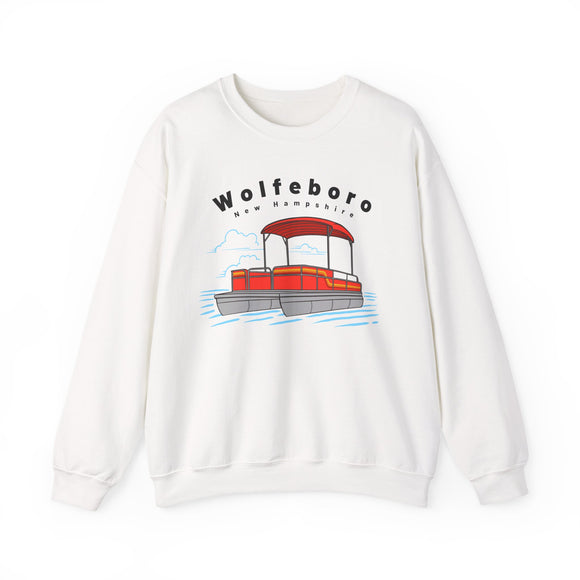 Wolfeboro, New Hampshire Sweatshirt - Pontoon Boat Sweatshirt