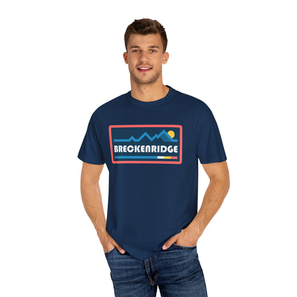 Breckenridge, Colorado Graphic Tee, Comfort Colors Retro Mountain Unisex Breckenridge T shirt