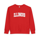 Illinois Toddler Sweatshirt - Illinois Toddler Crewneck Sweatshirt-6