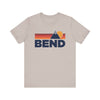 Retro Bend, Oregon T-shirt, Mountain Tee, Vintage Bend Unisex Jersey Shirt, Outdoor Hiking Apparel