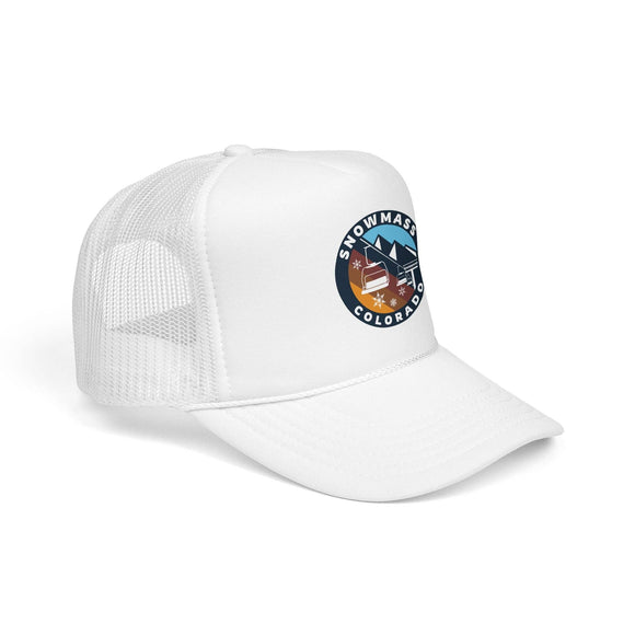 Kids Snowmass, Colorado Retro Ski Lift Mountain Foam Trucker
