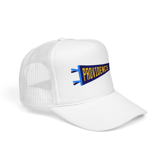 Providence, Rhode Island Pennant Trucker Hat — Retro Flag Foam Cap