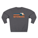 Premium Wyoming Retro Mountain Graphic Sweatshirt-4