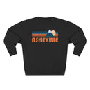 Premium Asheville, North Carolina Retro Mountain Graphic Sweatshirt-5