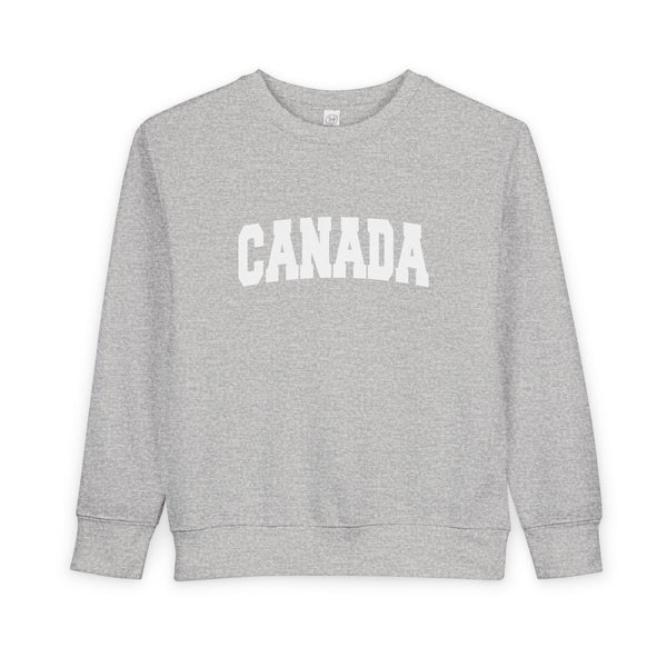 Canada Toddler Sweatshirt - Canada Toddler Crewneck Sweatshirt