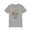 Alta, Utah Youth T-Shirt — Vintage Gondola Ski Mountain Tee-3