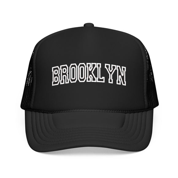 Brooklyn, New York Trucker Hat — Vintage College Foam Mesh Brooklyn Cap