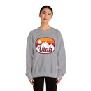 Utah Sweatshirt - Unisex Retro Ombre Utah Crewneck Sweatshirt-19