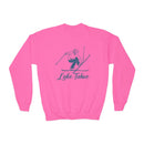 Lake Tahoe, California Youth Crewneck Sweatshirt - Snow Ski Unisex Kid's Lake Tahoe, California Sweatshirt-3