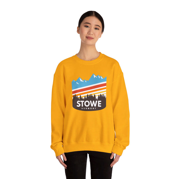 Stowe, Vermont Sweatshirt - Unisex Retro Crewneck Stowe Sweatshirt
