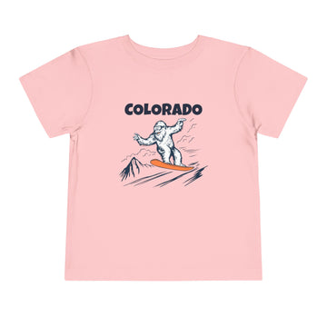 Buy pink Colorado Yeti Snowboard Toddler Tee