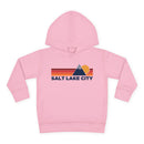 Salt Lake City, Utah Toddler Hoodie - Unisex Mountain Salt Lake City Pullover Sweatshirt, Kids Hooded Jumper, Utah Souvenir-4