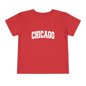 Buy heather-red Chicago, Illinois Toddler Graphic Tee - Kids Chicago Vacation T-Shirt