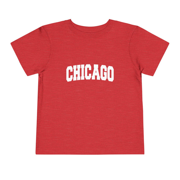 Chicago, Illinois Toddler Graphic Tee - Kids Chicago Vacation T-Shirt