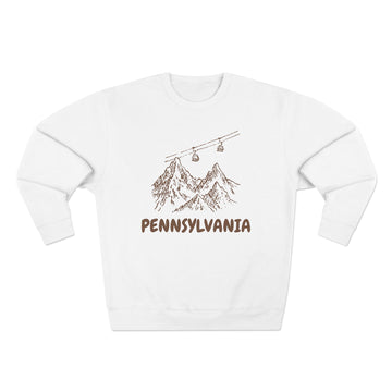 Premium Pennsylvania Gondola Ski Mountain Sweatshirt - 0