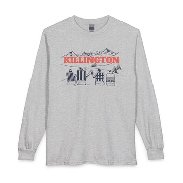 Killington, Vermont Après-ski Long Sleeve Shirt - Mountain Retro Skiing