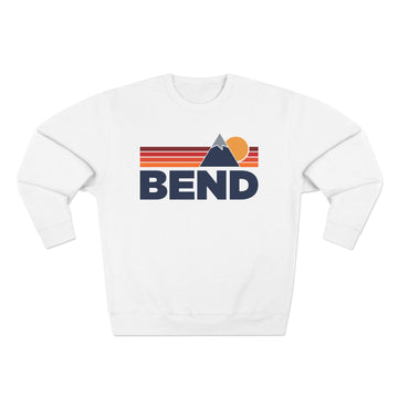 Premium Bend, Oregon Mountain Lines Graphic Sweatshirt - 0