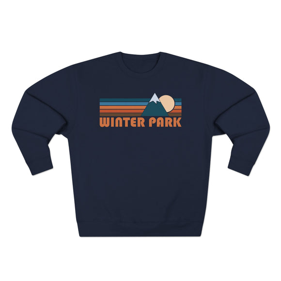 Premium Winter Park, Colorado Retro Mountain Graphic Sweatshirt