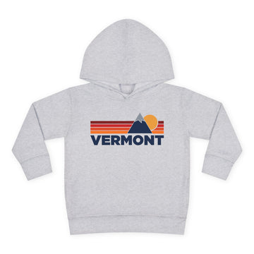 Vermont Toddler Hoodie - Unisex Mountain Pullover Sweatshirt, Kids Hooded Jumper, Vermont Souvenir - 0