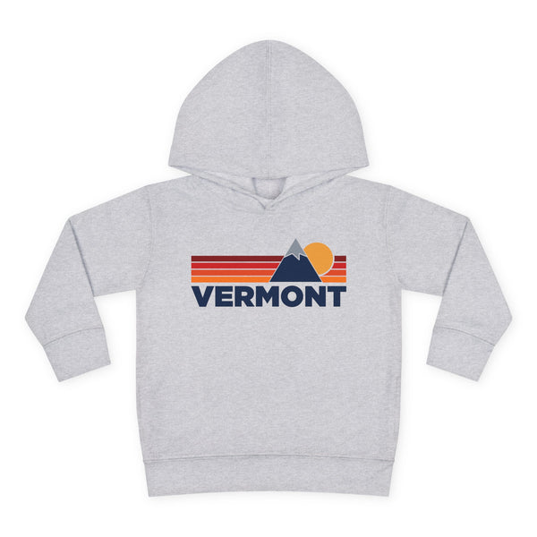 Vermont Toddler Hoodie - Unisex Mountain Pullover Sweatshirt, Kids Hooded Jumper, Vermont Souvenir