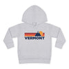 Vermont Toddler Hoodie - Unisex Mountain Pullover Sweatshirt, Kids Hooded Jumper, Vermont Souvenir