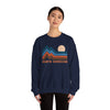 North Carolina Sweatshirt Retro Mountains, North Carolina Unisex Graphic Crewneck