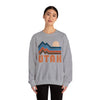 Utah Sweatshirt Retro Mountains, Utah Unisex Graphic Crewneck