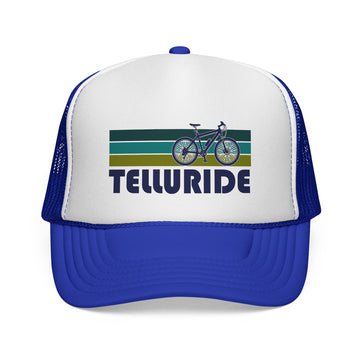 Buy royal Telluride, Colorado Retro Bike Trucker Hat - Vintage Style Telluride Cap