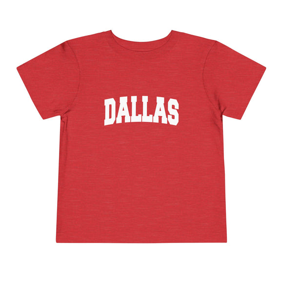 Dallas, Texas Toddler Graphic Tee - Kids Dallas Vacation T-Shirt