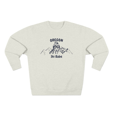 Premium Oregon Ski Babe Sweatshirt