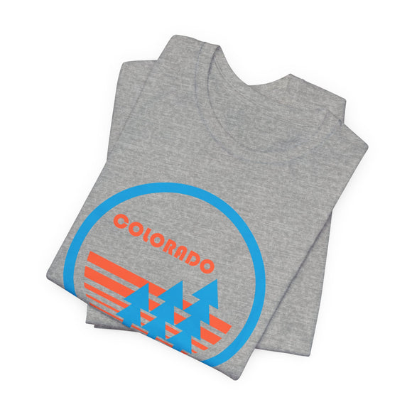 Colorado T Shirt - Retro Trees Colorado Tee
