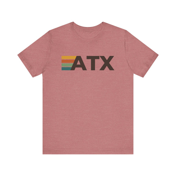 Austin, Texas tee - ATX t shirt retro stripes