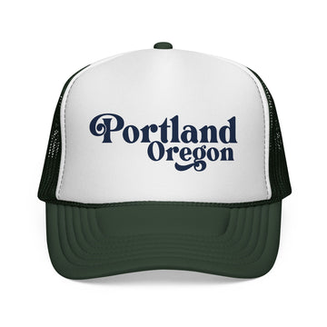 Buy dark-green Portland, Oregon Retro Trucker Hat