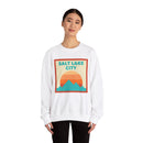 Retro Salt Lake City, Utah Sweatshirt, Mountain Sun Design, Unisex Crewneck, Gift for Outdoorsy Friends, Vintage Salt Lake City, Utah Jumper-8