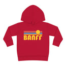 Banff, Canada Toddler Hoodie - Retro Sunrise Unisex Banff Toddler Sweatshirt-4