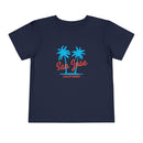 San Jose, California Toddler T-Shirt - Retro Palm Tree Toddler San Jose Shirt-1