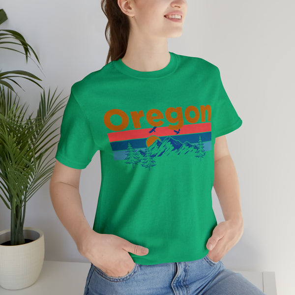 Oregon T-Shirt - Mountain Sunset Unisex Oregon Shirt