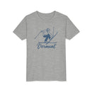 Vermont Youth Vintage Snow Ski Graphic Tee - Kids T Shirt-12