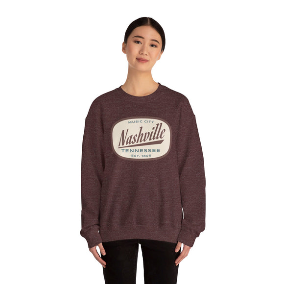 Nashville, Tennessee Sweatshirt - Unisex Retro Crewneck Nashville Sweatshirt