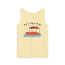 Hot Springs, Arkansas Tank Top Unisex - Pontoon Boat - Comfort Colors - 100% Cotton-3