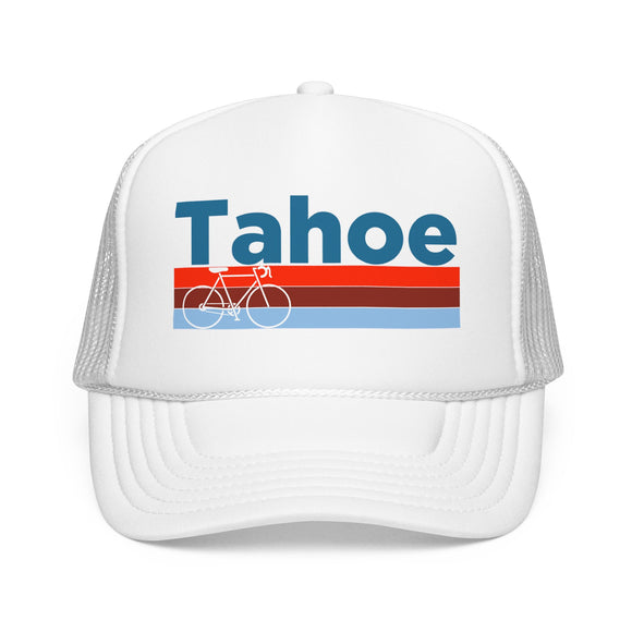 Tahoe, California Trucker Hat - Foam Tahoe Bike Cap