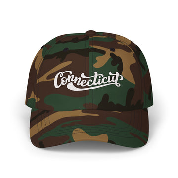 Buy green-camo Connecticut Dad Hat - Embroidered Connecticut Classic Dad Cap